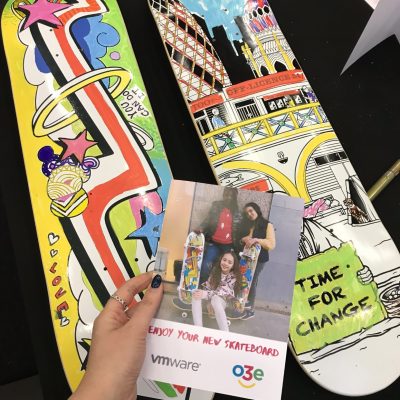 OnBoard thank you card CSR team building skateboards