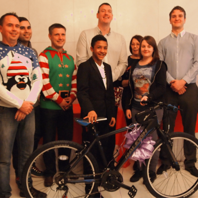 o3e CBB Christmas insta Charity Christmas Party Bike Build