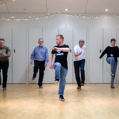 Group of people dancing Purposeful Christmas Dance Challenge