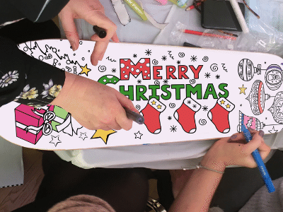 OnBoard at Home Christmas Skateboard