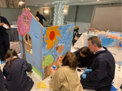 Team painting Fun House Fun House Team Charity Challenge