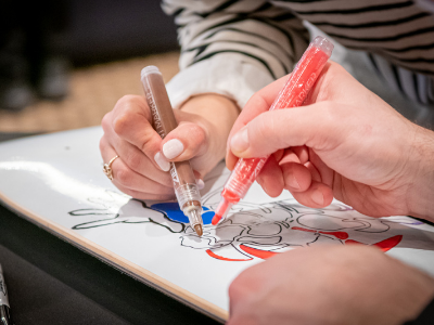 Team painting board - Alteryx OnBoard Team Challenge