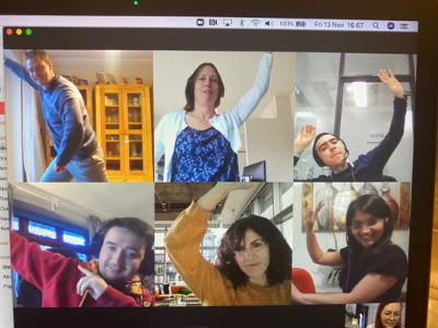 GSK Team posing Virtual Charity Team Challenge