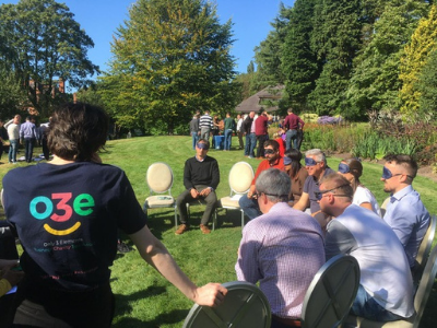 Group playing Colour Blind Great Philanthropic Charity Team Building Challenge